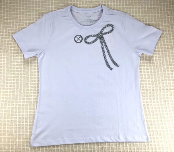 t_shirt_laço_gliter