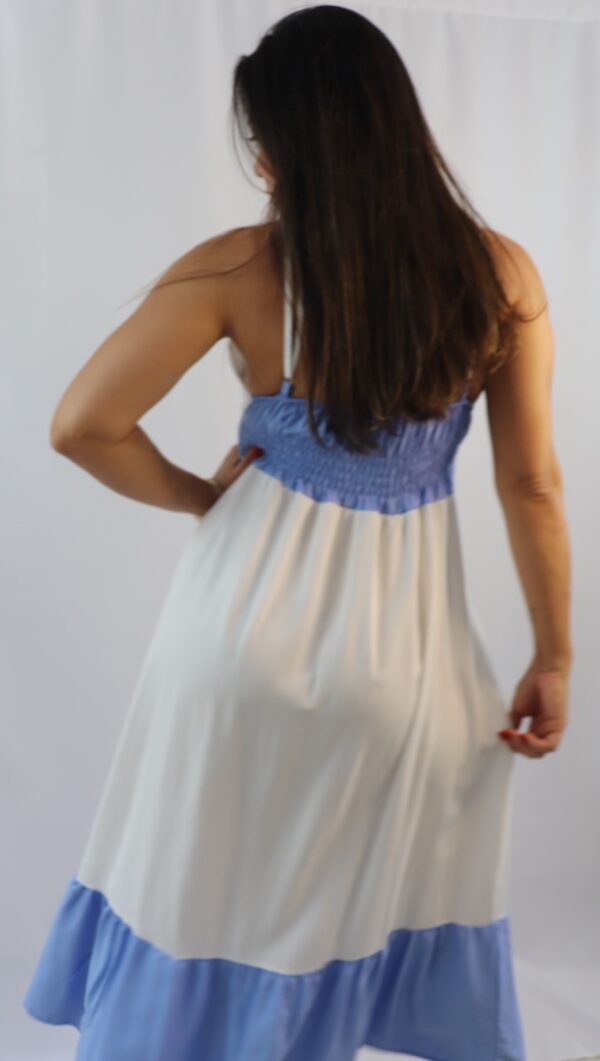 Vestido longo feminino em alfaiataria sensorial - Image 3