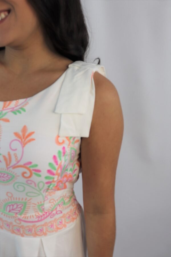 Vestido longo feminino estampa de flores Tschu - Image 4